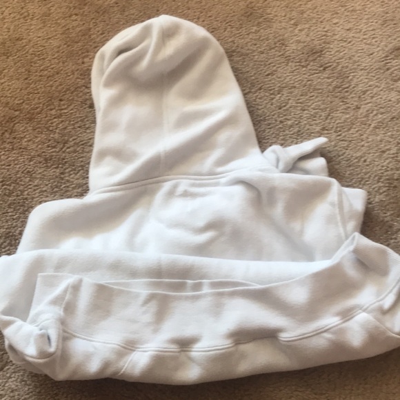 White sweater, hoodie, strings - Picture 2 of 3